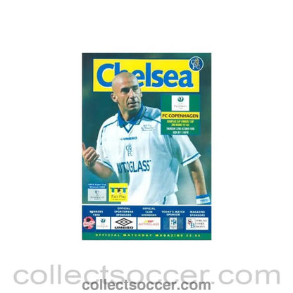 1998 - Chelsea v Copenhagen official programme 22/10/1998 European Cup Winners Cup - Collect Soccer