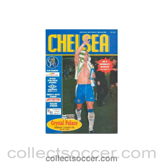 1998 - Chelsea v Crystal Palace official programme 11/03/1998