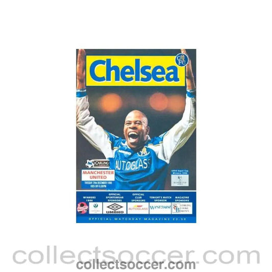 1998 - Chelsea v Manchester United official programme 29/12/1998 - Collect Soccer