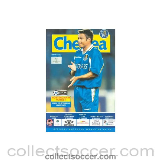 1998 - Chelsea v Nottingham Forest official programme 12/09/1998 - Collect Soccer