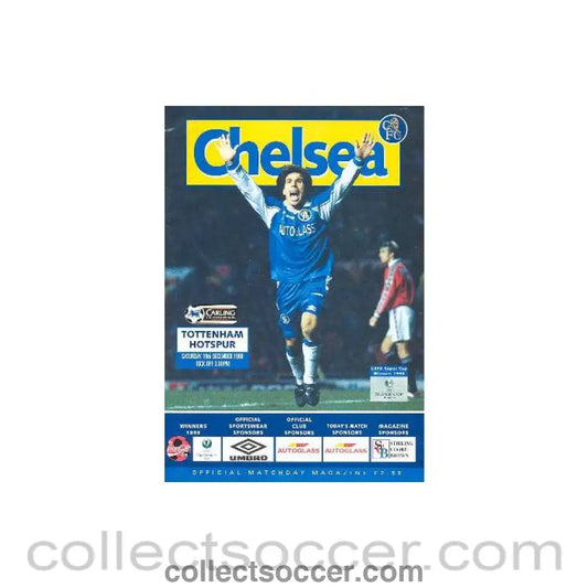 1998 - Chelsea v Tottenham Hotspur official programme 19/12/1998