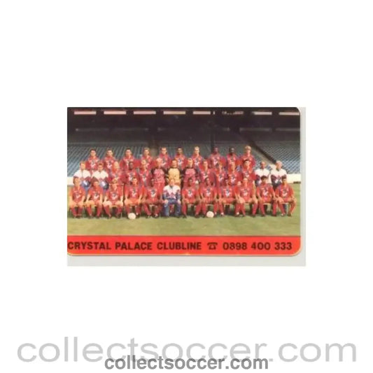 1998 - Crystal Palace Clubline card of season 1998-99