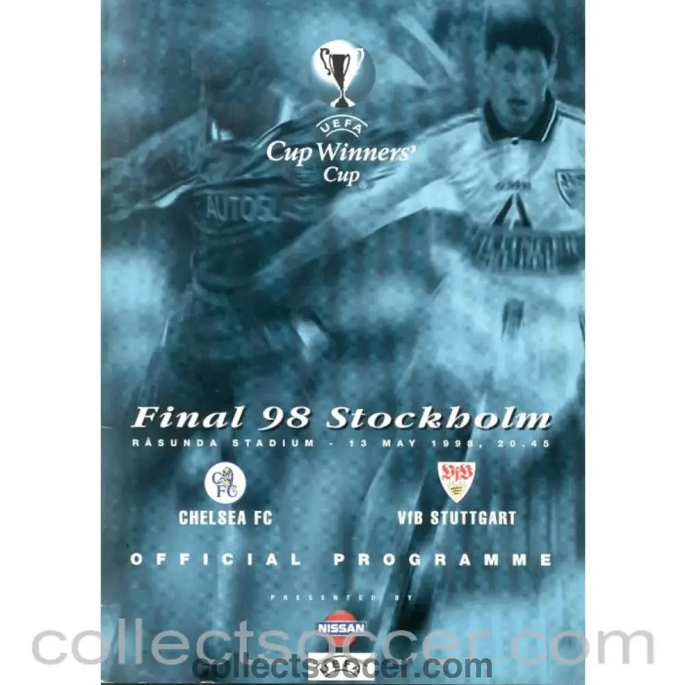 1998 Cup Winners Cup Final British Issue Programme Chelsea v Stuggart - Collect Soccer