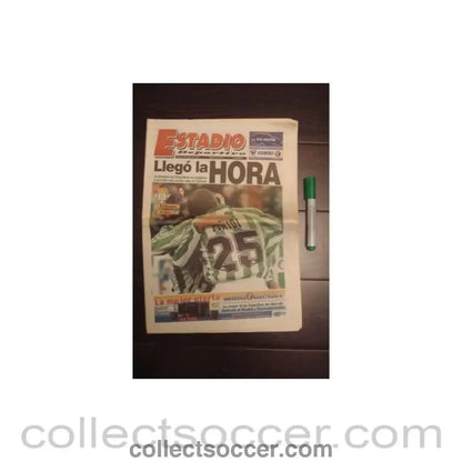 1998 - Estadio newspaper of 05/03/1998 covering Real Betis v Chelsea - Collect Soccer