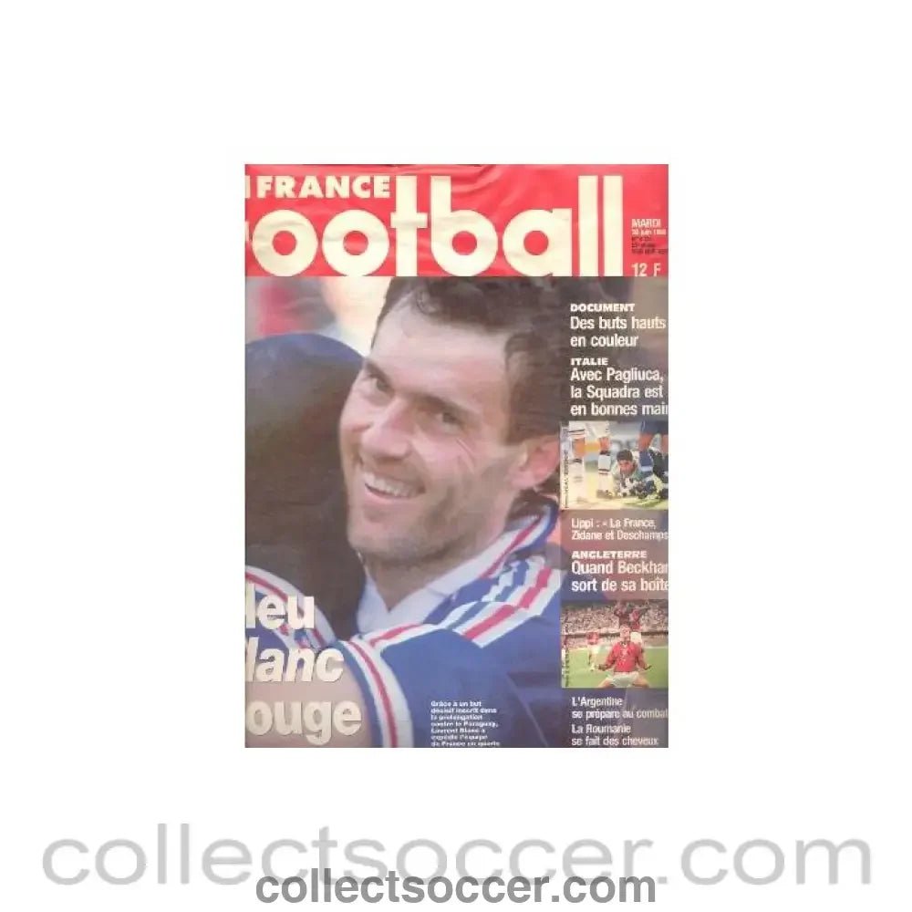 1998 - France Football Magazine No:2 725 of 30/06/1998 - Collect Soccer