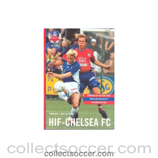 1998 - Helsingborg vChelsea official programme 01/10/1998 - Collect Soccer