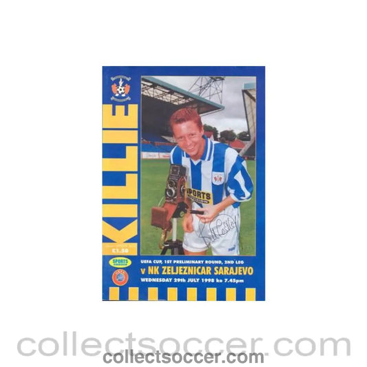 1998 - Kilmarnock v Zeljeznicar Sarajevo official programme 29/07/1998 UEFA Cup, signed - Collect Soccer