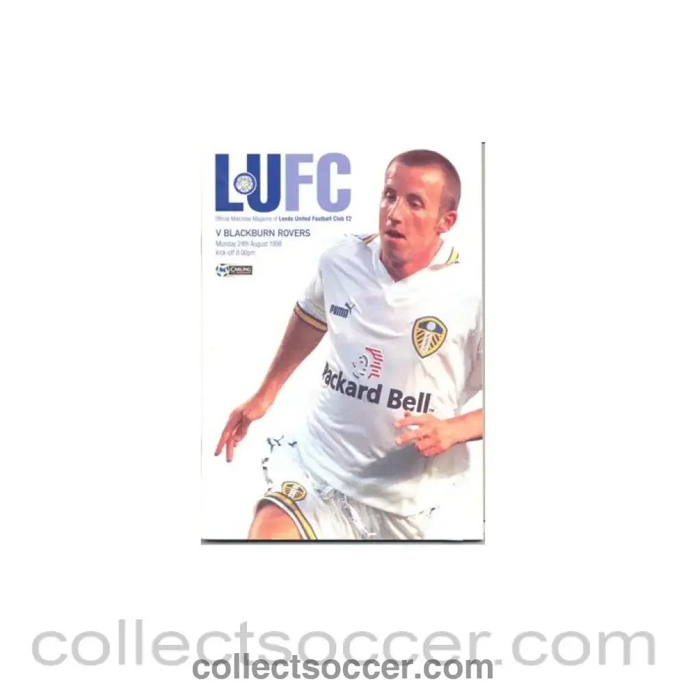 1998 - Leeds United v Blackburn Rovers official programme 24/08/1998 - Collect Soccer