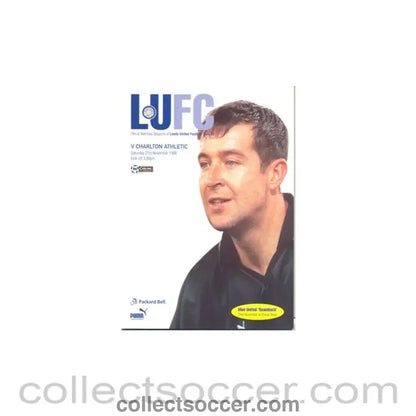 1998 - Leeds United v Charlton Athletic official programme 21/11/1998 - Collect Soccer