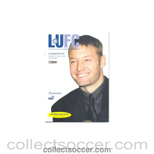 1998 - Leeds United v Coventry City official programme 14/12/1998 - Collect Soccer