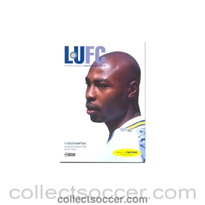 1998 - Leeds United v Sothampton official programme 08/09/1998 - Collect Soccer