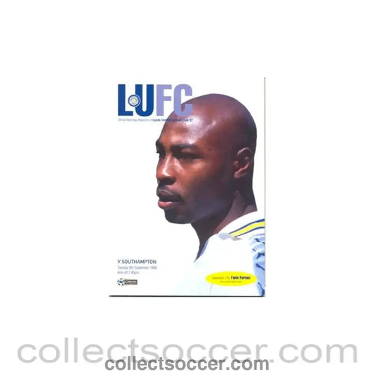1998 - Leeds United v Sothampton official programme 08/09/1998 - Collect Soccer