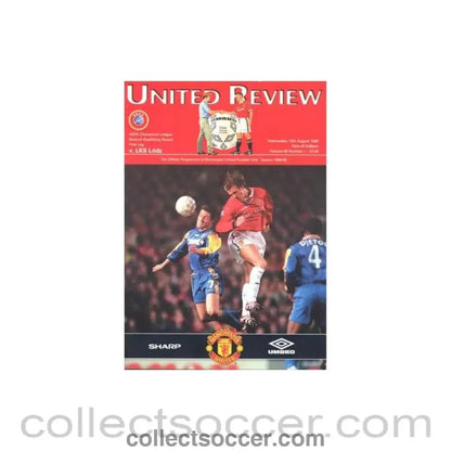 1998 - Manchester United v Lodz Poland official programme 12/08/1998 Champions League - Collect Soccer