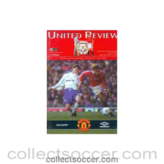 1998 - Manchester United VChelsea Official Programe 16/12/1998 - Collect Soccer
