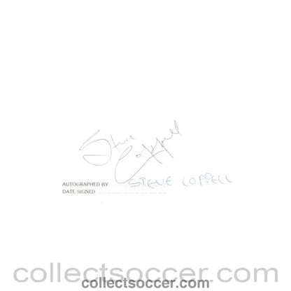 1998 - Original signarure of Steve Coppell, palyer of Manchester United and then captain of Crystal Palace probably of season1998 - 1999 - Collect Soccer