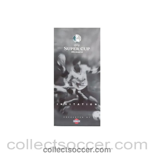 1998 - Real Madrid v Chelsea invitation 28/08/1998 Super Cup Monaco