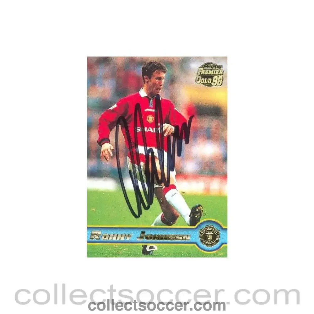 1998 - Ronny Johnsen - Defender Signed Card 1998 - Collect Soccer