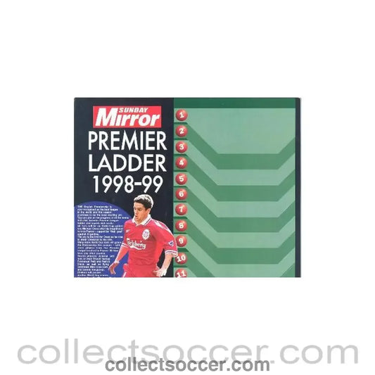 1998 - Sunday Mirror - Premier Ladder 1998-1999