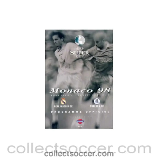 1998 Super Cup Final Real Madrid V Chelsea official programme