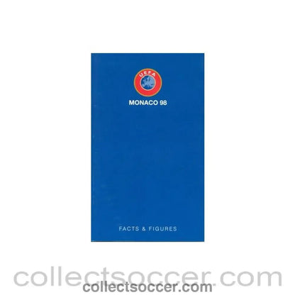 1998 - Super Cup 1998 in Monaco Facts & Figures brochure - Collect Soccer