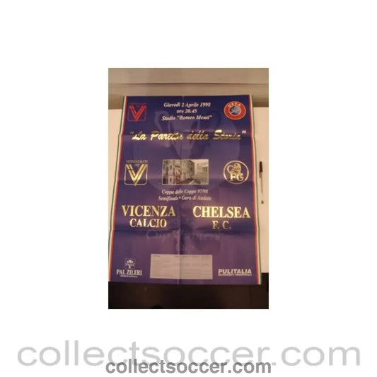 1998 - Vicenca v Chelsea poster 02/04/1998