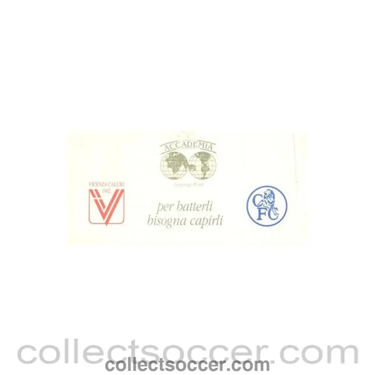 1998 - Vicenza v Chelsea information in envelope 02/04/1998