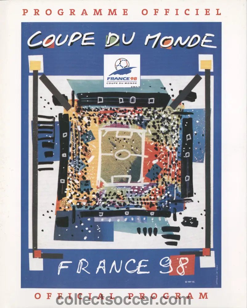 1998 World Cup Final Tournament Programme - Collect Soccer