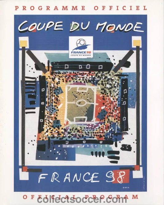 1998 World Cup Final Tournament Programme - Collect Soccer