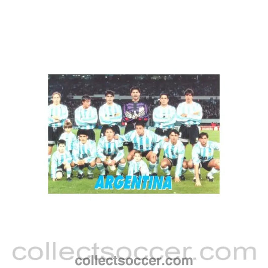 1998 World Cup in France - Argentina Team postcard