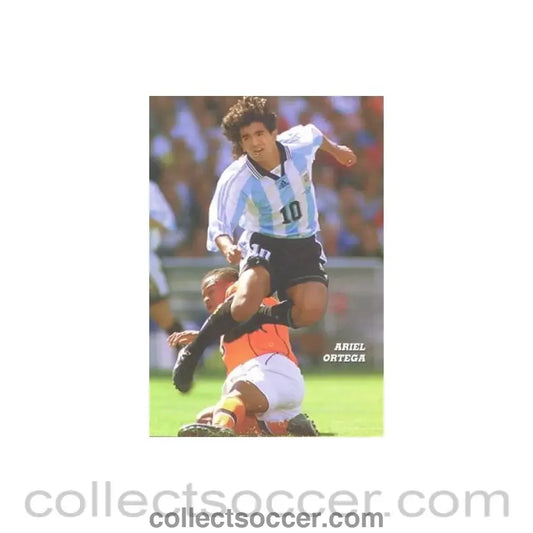 1998 World Cup in France Ariel Ortega postcard
