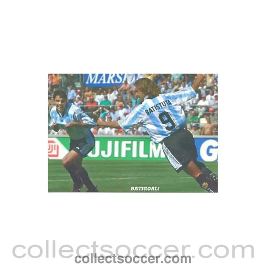 1998 World Cup in France Batistuta - Batigoal! postcard