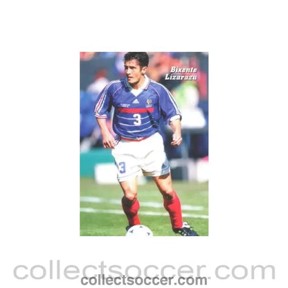 1998 World Cup in France - Bixente Lizarazu postcard
