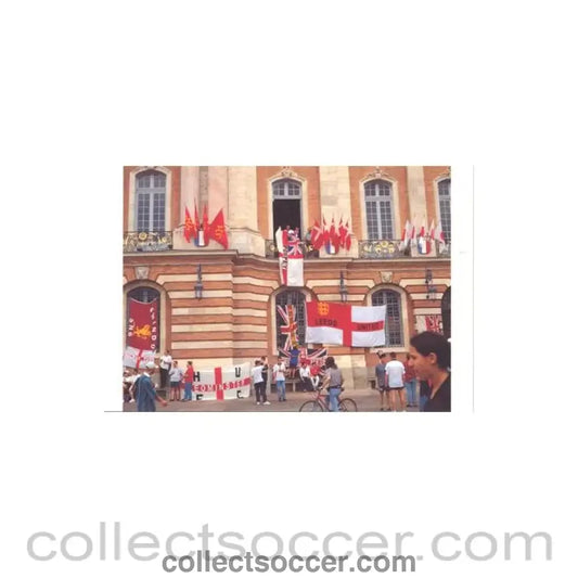 1998 World Cup in France England Touring Tribes Arrive at Toulouse postcard