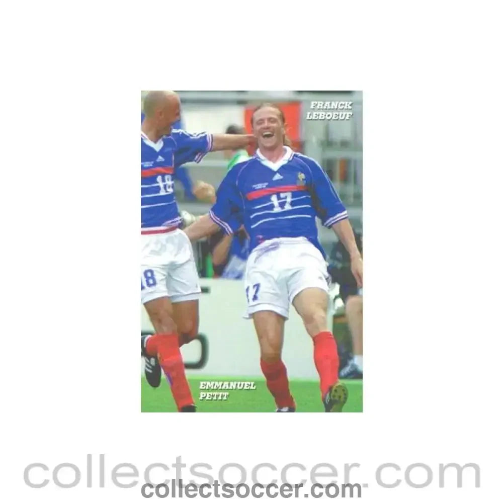 1998 World Cup in France - Franck Leboeuf & Emmanuel Petit postcard