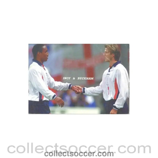 1998 World Cup in France Ince & Beckham postcard