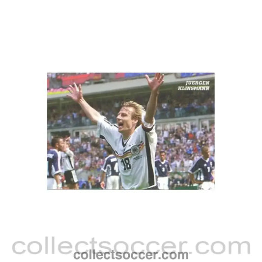 1998 World Cup in France Jurgen Klinsmann postcard