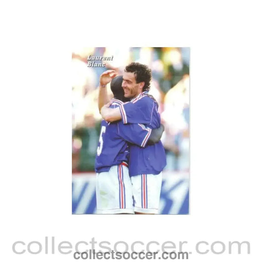 1998 World Cup in France Laurent Blanc postcard