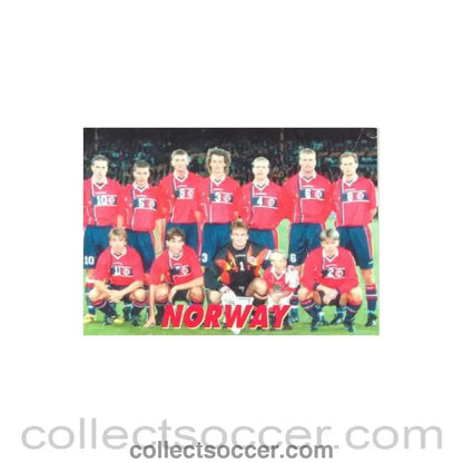 1998 World Cup in France - Norway Team postcard - Collect Soccer