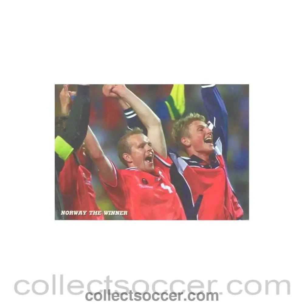 1998 World Cup in France Norway The Winner postcard - Collect Soccer