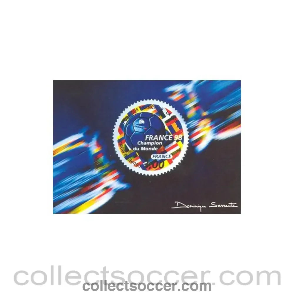 1998 World Cup in France official postcard