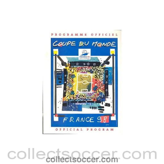 1998 World Cup in France Official Programme - Collect Soccer