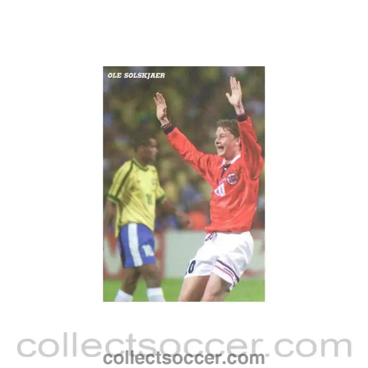 1998 World Cup in France Ole Solskjaer postcard