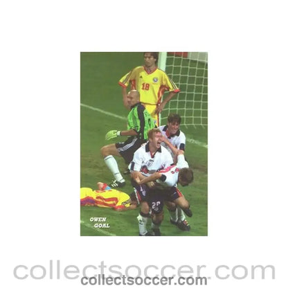 1998 World Cup in France Owen Goal postcard