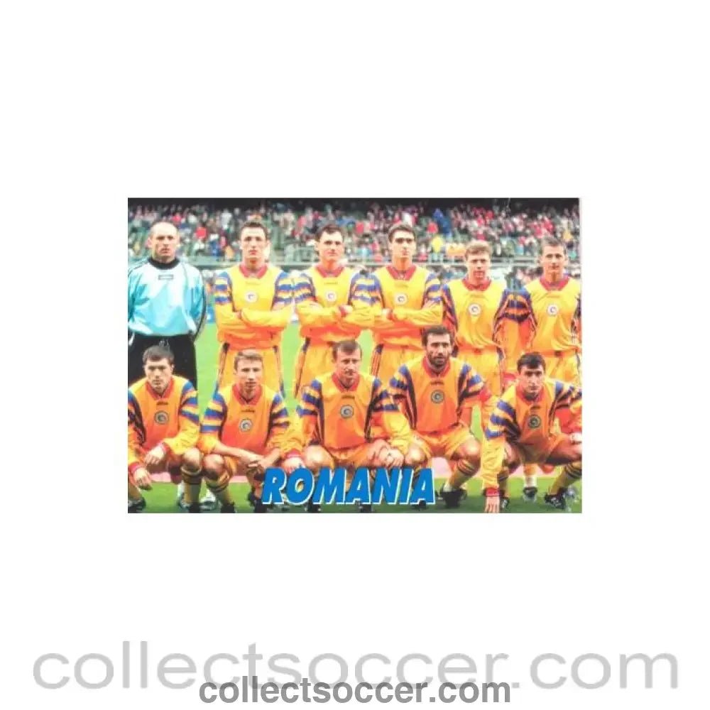 1998 World Cup in France - Romania Team postcard - Collect Soccer