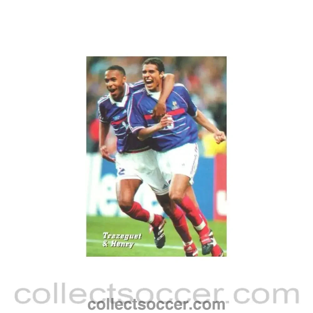 1998 World Cup in France Trezeguet & Henry postcard