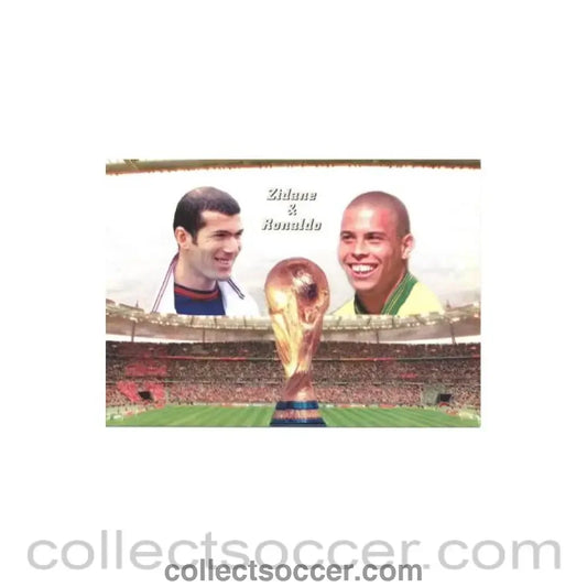 1998 World Cup in France Zidane & Ronaldo postcard