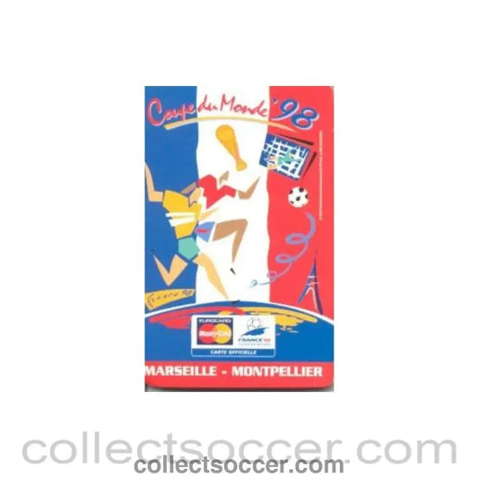 1998 World Cup Mastercard map - Collect Soccer