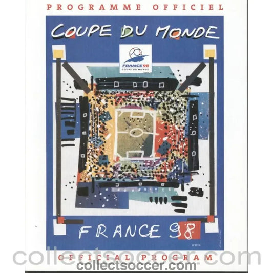 1998 World Cup Tournament Programme - Collect Soccer