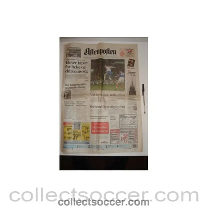 1999 - Aftenpolten newspaper of 19/03/1999 covering Valerenga v Chelsea