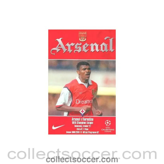1999 - Arsenal v Fiorentina official programme 27/10/1999